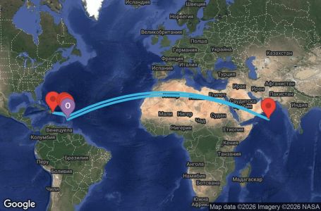 Маршрут на круиз Antilles - FDF07A2O