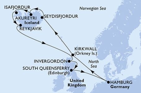 12 дни Германия, Великобритания, Исландия