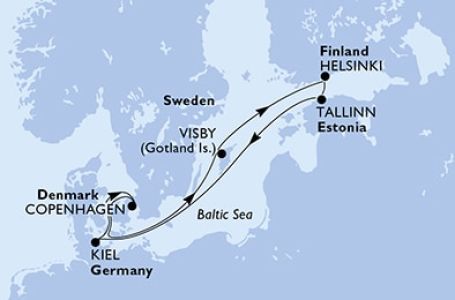 7 дни Германия, Дания, Швеция, Финландия, Естония