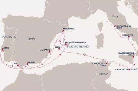 16 дни Испания, Португалия, Тунис, Малта, Италия